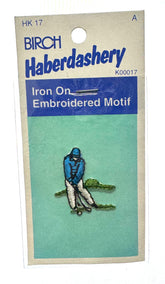 Birch Golf Putting Iron On Motif